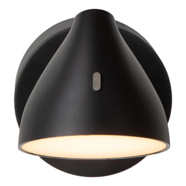 Lucide MILNE - Wall light - LED Dim. - 1x8W 2700K - Black - detail 2
